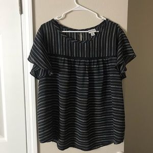 Babydoll Striped Blouse
